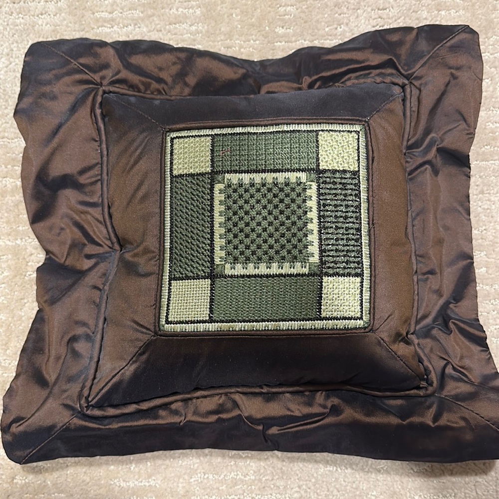 Needlepoint pillow